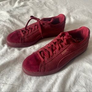 BURGUNDY PUMA SUEDE